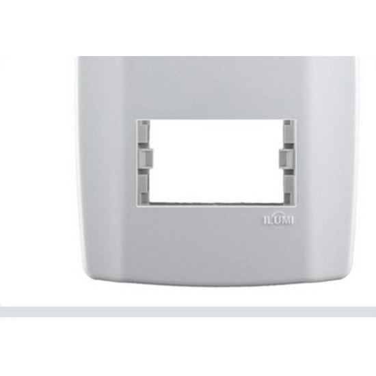 Placa Conjunto Modular Slim 4X2 - 2 Modulos Separados Horizontais Com Suporte 82080 Placa Conjunto Modular Slim 4X2 - 2 Modulos Separados Horizontais Com Suporte 82080
