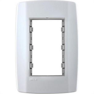 Placa Conjunto Modular Slim 4X2 - 3 Modulos Juntos Com Suporte 82100