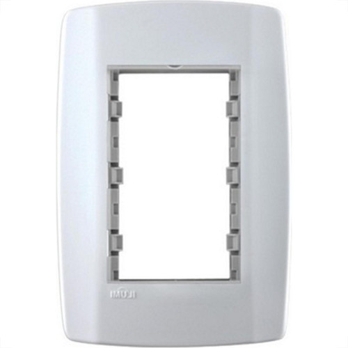 Placa Conjunto Modular Slim 4X2 - 3 Modulos Juntos Com Suporte 82100 Placa Conjunto Modular Slim 4X2 - 3 Modulos Juntos Com Suporte 82100