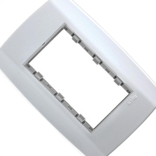 Placa Conjunto Modular Slim 4X2 - 3 Modulos Juntos Com Suporte 82100 Placa Conjunto Modular Slim 4X2 - 3 Modulos Juntos Com Suporte 82100