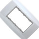 Placa Conjunto Modular Slim 4X2 - 3 Modulos Juntos Com Suporte 82100 Placa Conjunto Modular Slim 4X2 - 3 Modulos Juntos Com Suporte 82100