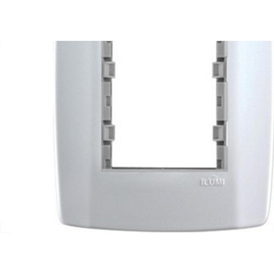 Placa Conjunto Modular Slim 4X2 - 3 Modulos Juntos Com Suporte 82100 Placa Conjunto Modular Slim 4X2 - 3 Modulos Juntos Com Suporte 82100
