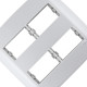 Placa Conjunto Modular Slim 4X4 - 2 Modulos + 2 Modulos Separados Com Suporte 83070 Placa Conjunto Modular Slim 4X4 - 2 Modulos + 2 Modulos Separados Com Suporte 83070