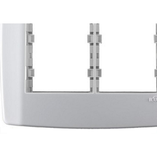 Placa Conjunto Modular Slim 4X4 - 3 Modulos + 3 Modulos Juntos Com Suporte 83090 Placa Conjunto Modular Slim 4X4 - 3 Modulos + 3 Modulos Juntos Com Suporte 83090