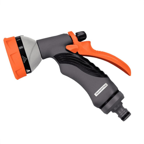 Esguicho jardim Tramontina Engate Rapido Multifuncao - 10 Tipos De Jato - 78520/500