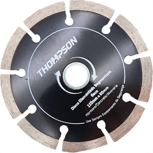 Disco Diamantado Thompson Segmentado Seco 110Mm X 20Mm - 691 Disco Diamantado Thompson Segmentado Seco 110Mm X 20Mm - 691