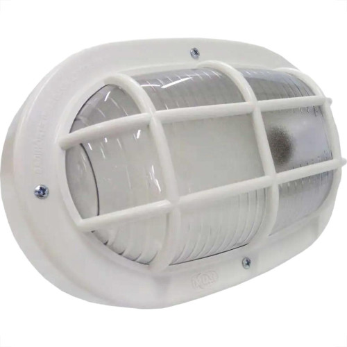 Luminaria Tartaruga Ilumi Pvc Branca 25W. - 250V. - 16110