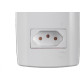 Conjunto Ilumi Slim Branco Com Placa 2 Tomadas 2P+T. 20A. - 80121 Monobloco Conjunto Ilumi Slim Branco Com Placa 2 Tomadas 2P+T. 20A. - 80121 Monobloco