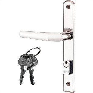 Fechadura Soprano Inox Estreita Externa Alavanca Popline - 03001-0520-18