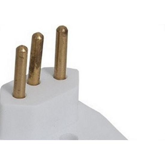 Pino Prensa Cabo Interneed 2 Polos+Terra 10A. Branco - 54573 - Kit C/10 Pecas