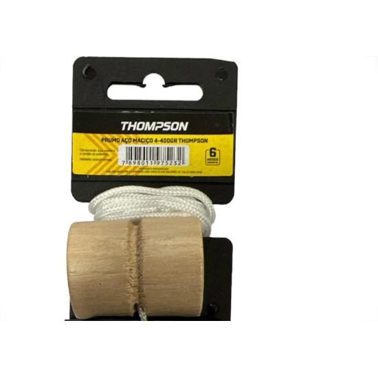 Prumo Pedreiro Thompson Aco No. 4 - 400G Prumo Pedreiro Thompson Aco No. 4 - 400G
