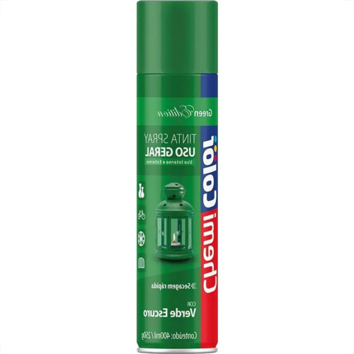 Spray Chemicolor Verde Escuro 400Ml/250G. Spray Chemicolor Verde Escuro 400Ml/250G.