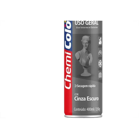 Spray Chemicolor Cinza Escuro 400Ml/250G.