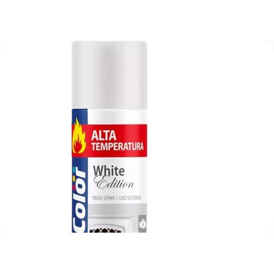 Spray Chemicolor Alta Temperatura Branco 350Ml/215G. Spray Chemicolor Alta Temperatura Branco 350Ml/215G.