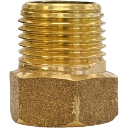 Aumento De Latao Amarelo 1/2'' Curto Metais Rei - Kit C/6 Pecas