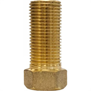 Aumento De Latao Amarelo 1/2'' Medio Metais Rei - Kit C/6 Pecas