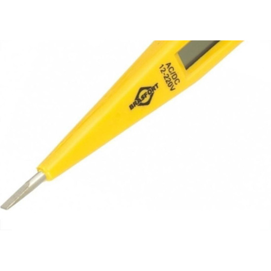 Chave Fenda Teste Digital Brasfort Com Display 12V. - 220V. - 8187 Chave Fenda Teste Digital Brasfort Com Display 12V. - 220V. - 8187