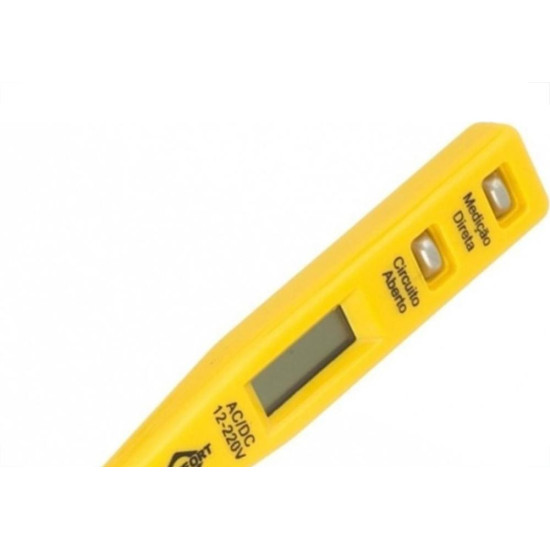 Chave Fenda Teste Digital Brasfort Com Display 12V. - 220V. - 8187 Chave Fenda Teste Digital Brasfort Com Display 12V. - 220V. - 8187
