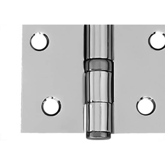 Dobradica Blister Silvana 891 - 3.1/2''X 3'' Aco Cromado (3 Pecas Com Parafuso) Com Rolamento