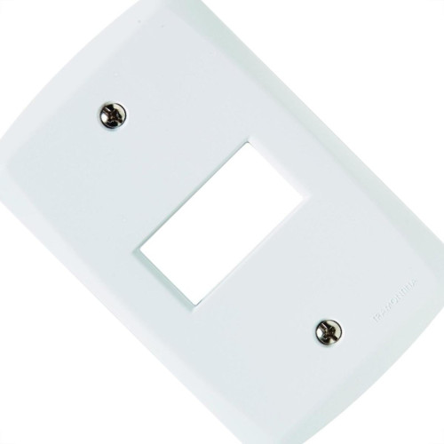 Placa Conjunto Modular Tramontina Lux 4X2 - 1 Modulo Horizontal 57105004 Placa Conjunto Modular Tramontina Lux 4X2 - 1 Modulo Horizontal 57105004