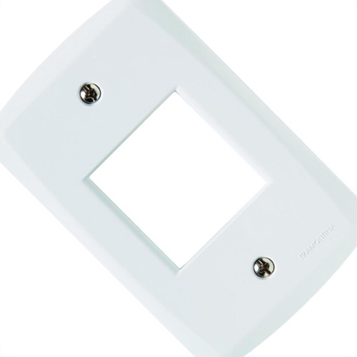 Placa Conjunto Modular Tramontina Lux 4X2 - 2 Modulos Juntos 005 Placa Conjunto Modular Tramontina Lux 4X2 - 2 Modulos Juntos 005