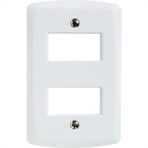 Placa Conjunto Modular Tramontina Lux 4X2 - 2 Modulos Separados 57105206 Placa Conjunto Modular Tramontina Lux 4X2 - 2 Modulos Separados 57105206