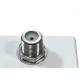 Modulo Tramontina Liz/Lux² Tomada Tv Sat Branca Para Fio Coaxial - 57115/042 Modulo Tramontina Liz/Lux² Tomada Tv Sat Branca Para Fio Coaxial - 57115/042