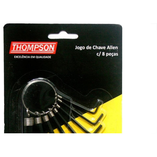 Chave Allen Jogo Thompson 1,5 A 08Mm Com 08 Pecas Chave Allen Jogo Thompson 1,5 A 08Mm Com 08 Pecas