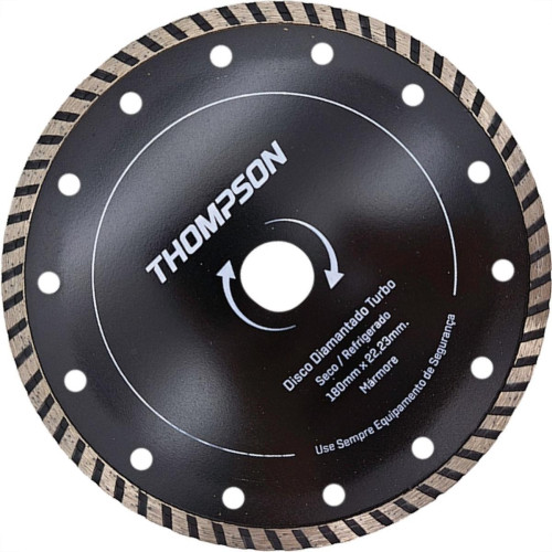 Disco Diamantado Thompson Turbo Seco / Refrigerado 180Mm X 22,23Mm - 7'' - 867 Disco Diamantado Thompson Turbo Seco / Refrigerado 180Mm X 22,23Mm - 7'' - 867