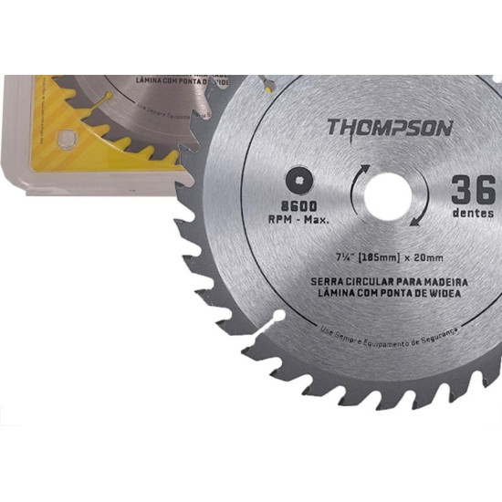Serra Circular Widea Thompson 7.1/4''X 36 Dentes X 20Mm Serra Circular Widea Thompson 7.1/4''X 36 Dentes X 20Mm