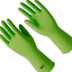 Luva Borracha Sanro Forrada Antiderrapante Top Verde P - Kit C/10 Pecas