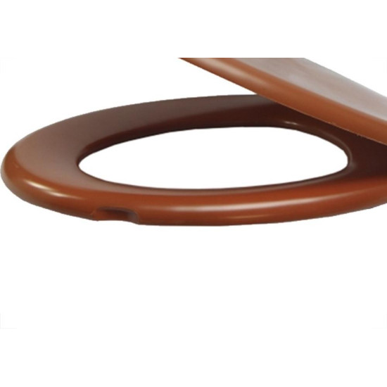 Assento Sanitario Almofadado Alumasa Caramelo