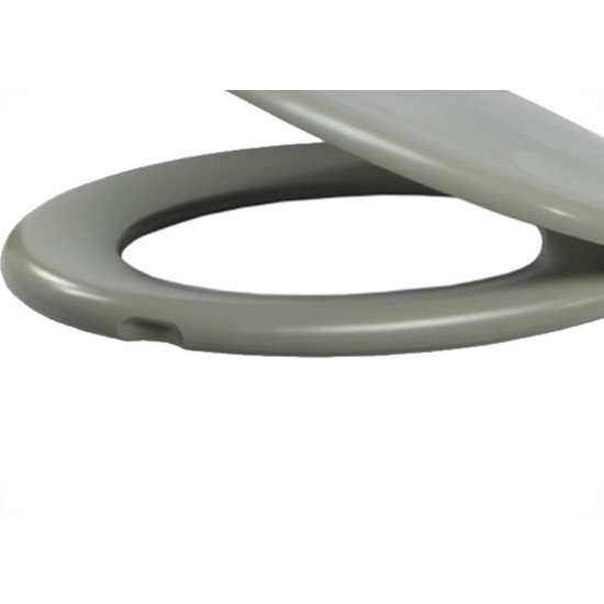 Assento Sanitario Almofadado Alumasa Cinza