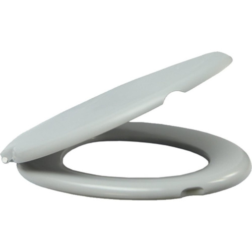 Assento Sanitario Almofadado Alumasa Cinza Claro