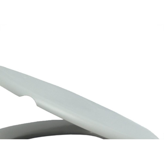 Assento Sanitario Almofadado Alumasa Cinza Claro