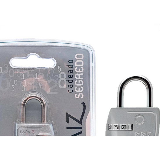 Cadeado Para Mala Papaiz Com Segredo Cs23 Prata Cadeado Para Mala Papaiz Com Segredo Cs23 Prata