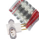 Pino 3 Saidas Luster 2 Polos+Terra 10A. Branco/Cinza - 2044 - Kit C/10 Pecas Pino 3 Saidas Luster 2 Polos+Terra 10A. Branco/Cinza - 2044 - Kit C/10 Pecas