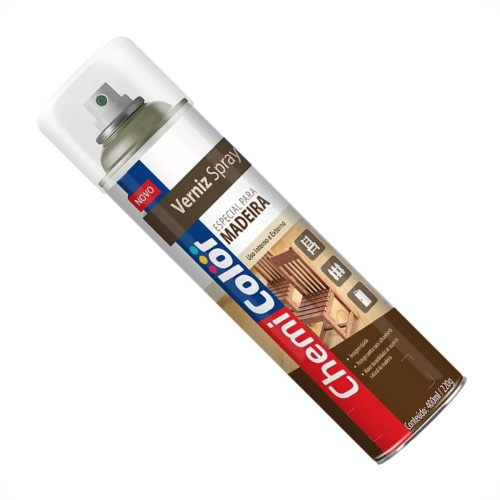 Spray Chemicolor Verniz Madeira Natural 400Ml/220G. Spray Chemicolor Verniz Madeira Natural 400Ml/220G.