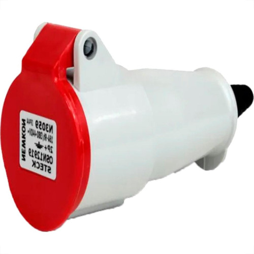 Acoplamento Industrial Femea Steck Newkon 2 Polos+Terra 380V. A 440V. 16A. Vermelho N3059 Acoplamento Industrial Femea Steck Newkon 2 Polos+Terra 380V. A 440V. 16A. Vermelho N3059