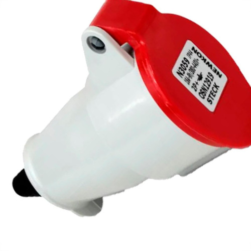 Acoplamento Industrial Femea Steck Newkon 2 Polos+Terra 380V. A 440V. 16A. Vermelho N3059 Acoplamento Industrial Femea Steck Newkon 2 Polos+Terra 380V. A 440V. 16A. Vermelho N3059