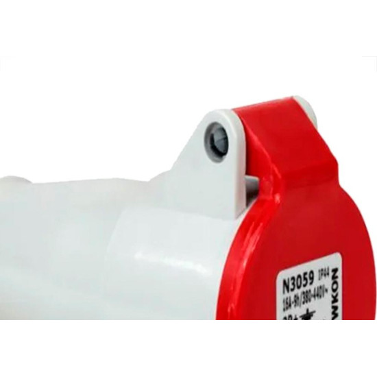 Acoplamento Industrial Femea Steck Newkon 2 Polos+Terra 380V. A 440V. 16A. Vermelho N3059 Acoplamento Industrial Femea Steck Newkon 2 Polos+Terra 380V. A 440V. 16A. Vermelho N3059