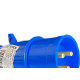 Acoplamento Industrial Macho Steck Newkon 2 Polos+Terra 200V. A 250V. 16A. Azul N3076