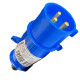 Acoplamento Industrial Macho Steck Newkon 2 Polos+Terra 200V. A 250V. 32A. Azul N3276