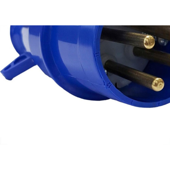 Acoplamento Industrial Macho Steck Newkon 3 Polos+Terra 200V. A 250V. 16A. Azul N4079 Acoplamento Industrial Macho Steck Newkon 3 Polos+Terra 200V. A 250V. 16A. Azul N4079