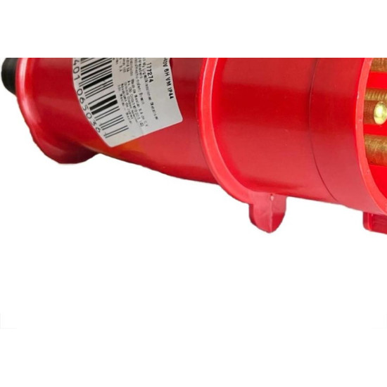 Acoplamento Industrial Macho Steck Newkon 3 Polos+Terra 380V. A 440V. 32A. Vermelho N4276