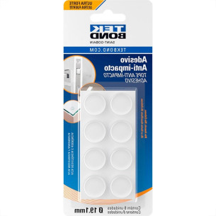 Anti Impacto Adesivo Tekbond Redondo 19Mm Com 8 Pecas