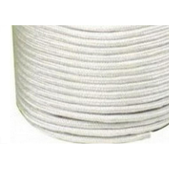 Corda Seda Firmeza 8Mm Branca 240M Carretel