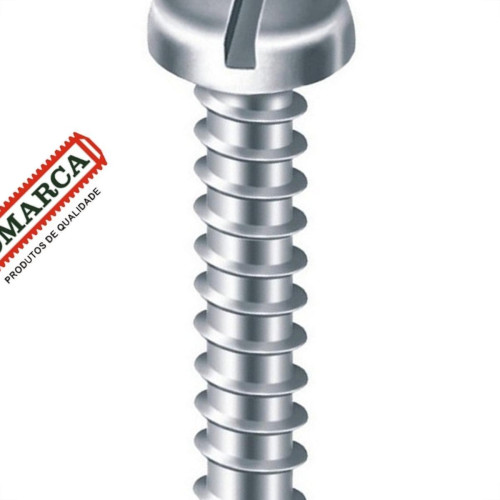Parafuso Auto Atarraxante Panela Fenda Jomarca 3,5 X 6,5Mm - Kit C/5 Cartelas