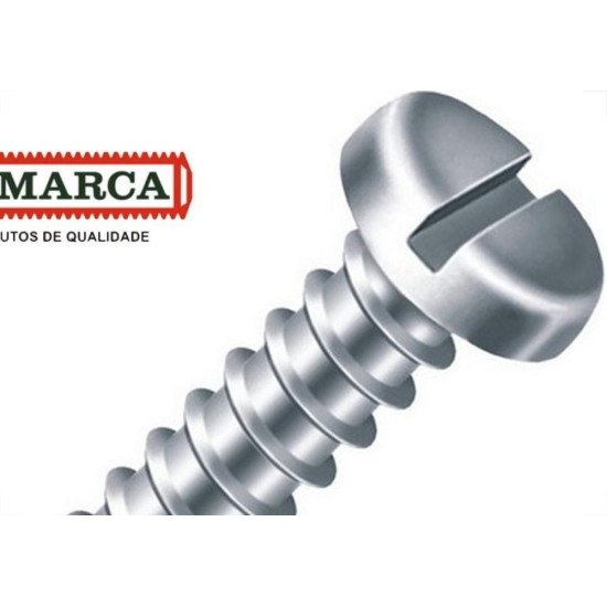 Parafuso Auto Atarraxante Panela Fenda Jomarca 3,5 X 6,5Mm - Kit C/5 Cartelas