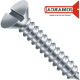 Parafuso Auto Atarraxante Chata Fenda Jomarca 4,2 X 13 - Kit C/5 Centos